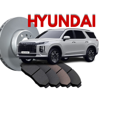 ราคาผ้าเบรก+จานเบรก  HYUNDAI